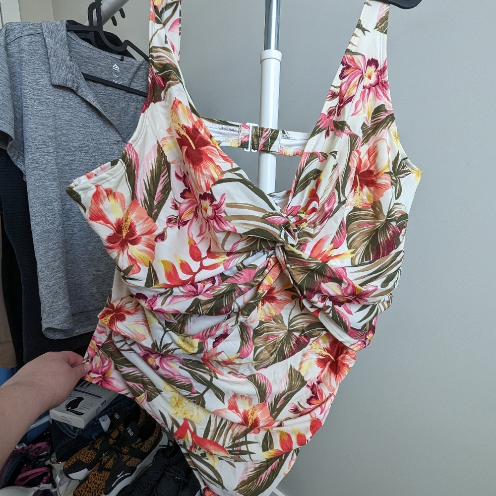 floral one piece swimsuit